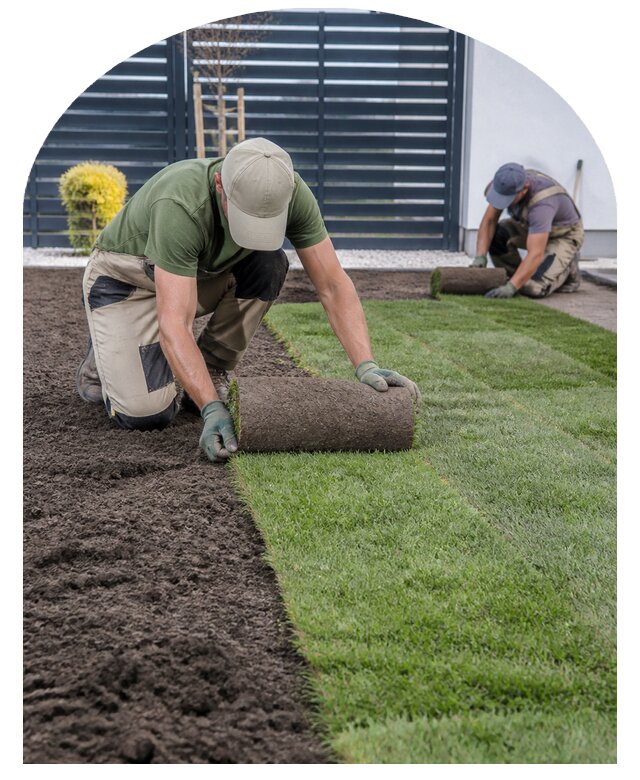 Укладка рулонного газона в Омске по цене от 363 р. | Метпроект-Омс