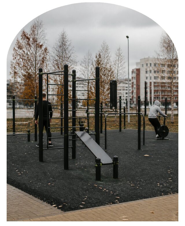 Воркаут площадка под ключ в Омске по цене от 362915 р. | Метпроект-Омс